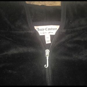 Black Embellished Juicy Couture Zip Up Size XL